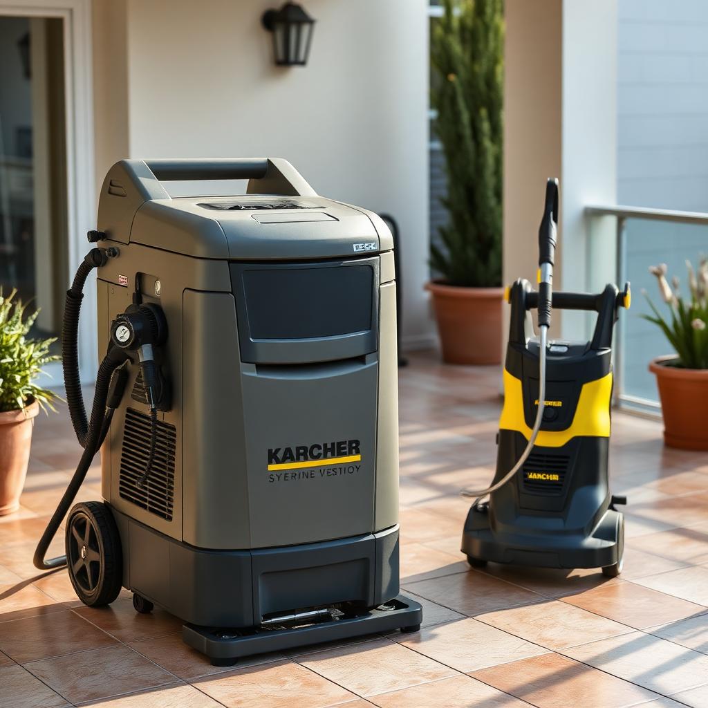 Équipement professionnel vapeur et Kärcher haute pression pour terrasses