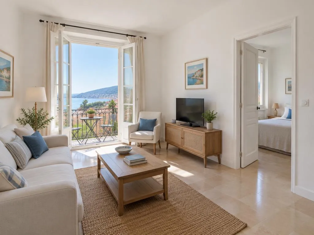 Appartement lumineux avec balcon et accès aux pièces