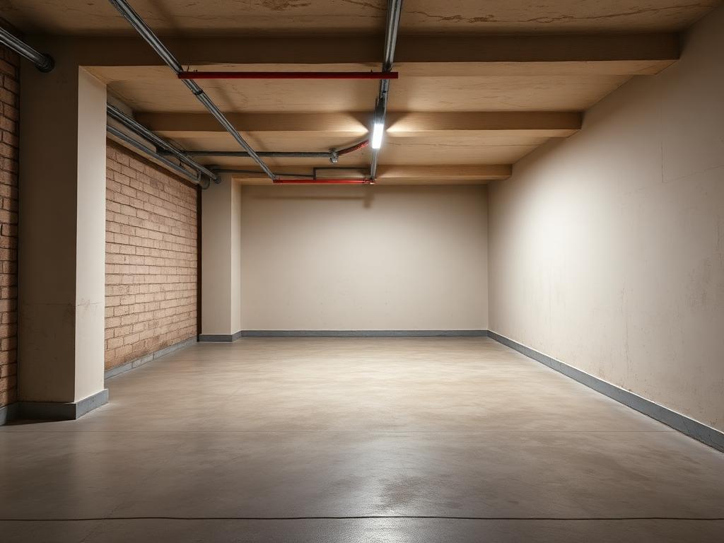 Cave entièrement vide et nettoyée après intervention de débarras