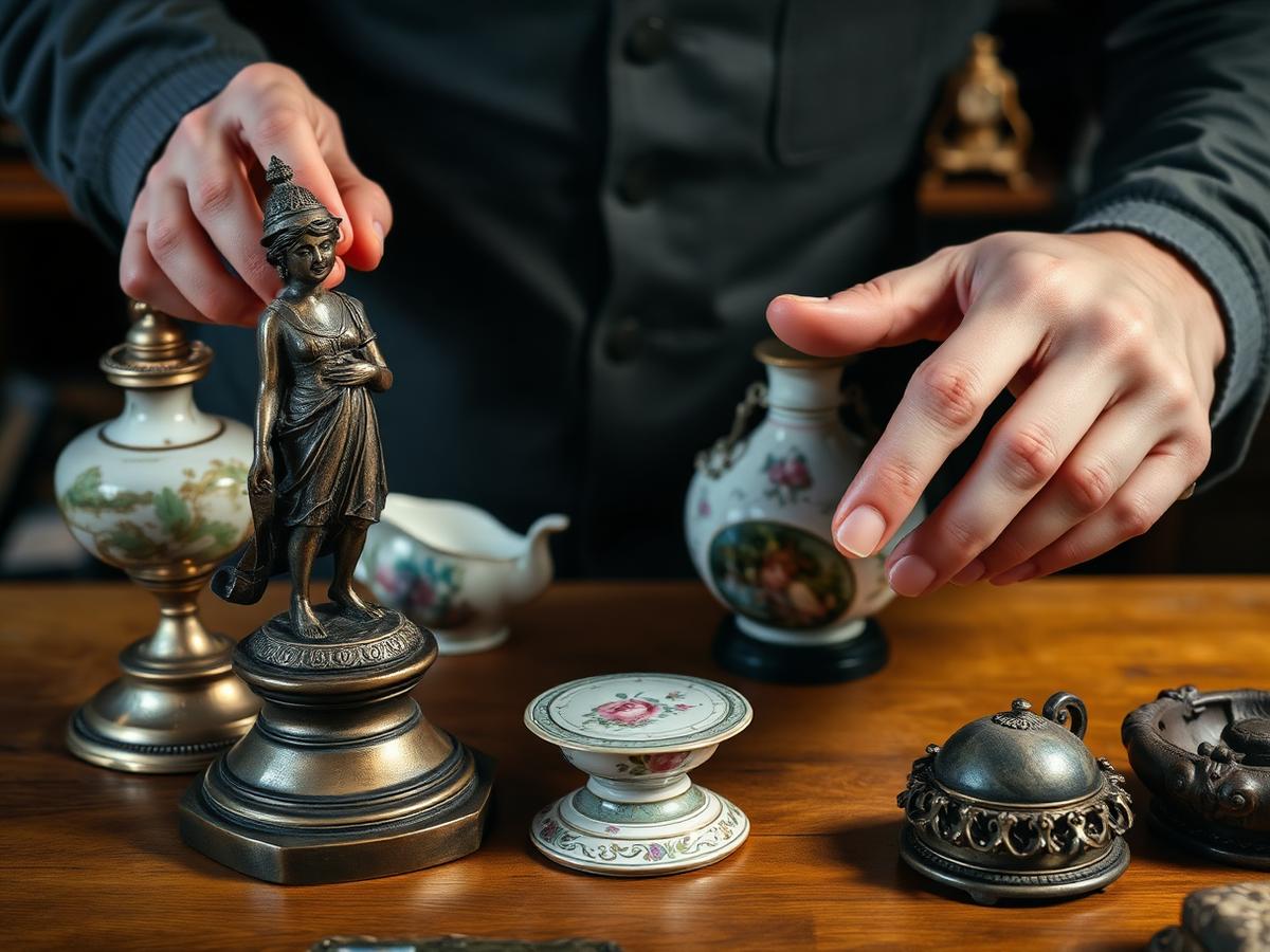 Expertise de bronzes, porcelaine et argenterie avant rachat lors d'un débarras à Nice