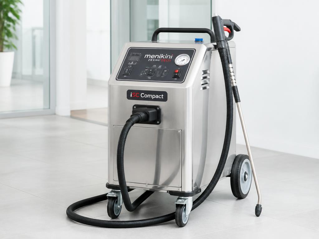 Machine professionnelle de nettoyage à la vapeur sèche 180°C utilisée dans les Alpes-Maritimes